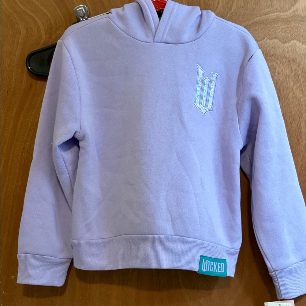Kids Lavender Hoodie Sweatshirt Wicked size 4 / 5 NWT